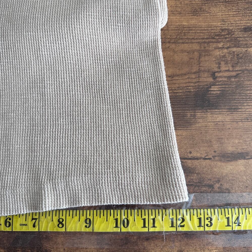 NWT James Perse 100 Cotton Waffle Wide Leg Lounge Pants XL Tan MSRP 225 - Picture 6 of 10
